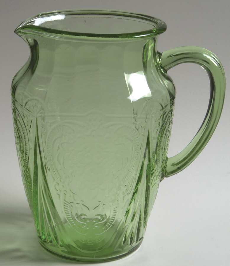 Royal Lace Green 64 Oz Pitcher by Hazel-Atlas-1