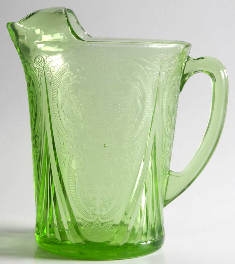 Royal Lace Green 48 Oz Pitcher by Hazel-Atlas-1