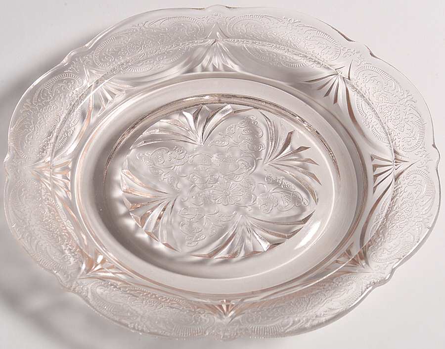 Royal Lace Pink Bread & Butter Plate by Hazel-Atlas-1