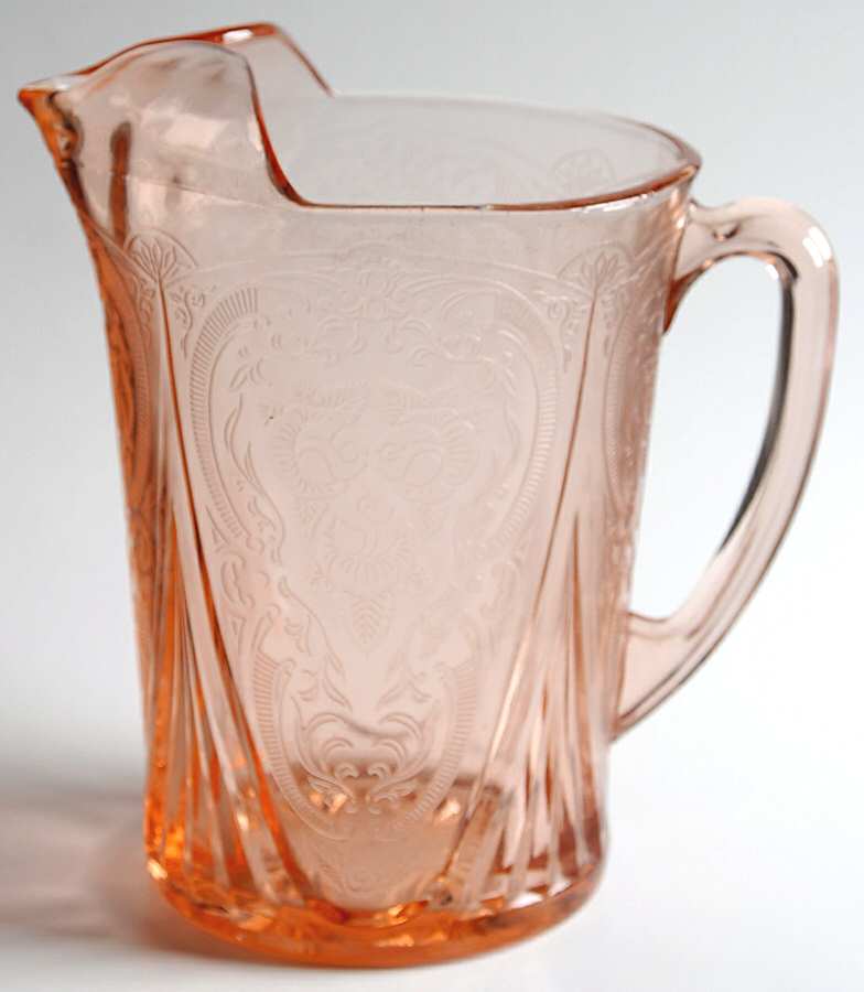 Royal Lace Pink 48 Oz Pitcher by Hazel-Atlas-1