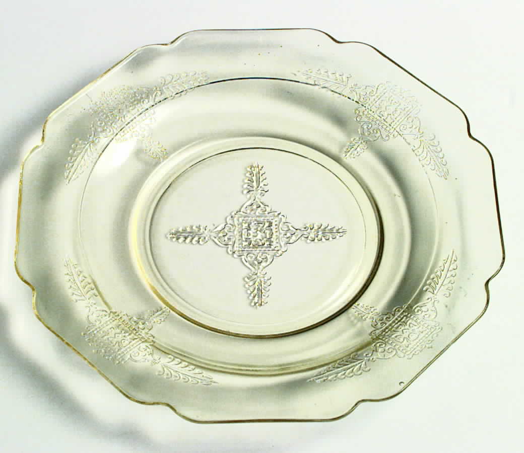 Roxana Yellow Bread & Butter Plate by Hazel-Atlas-1