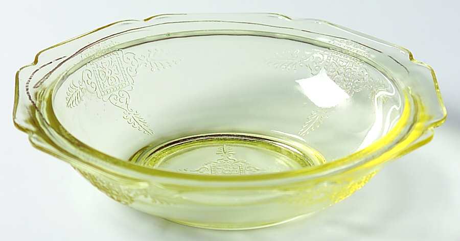 Roxana Yellow Small Fruit Dessert Bowl by Hazel-Atlas-1