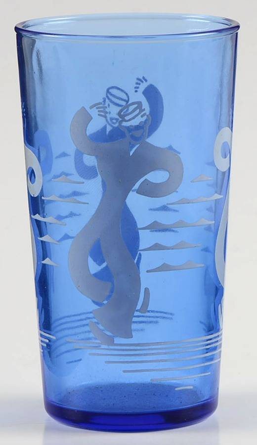 Sailors Blue Flat Juice Glass by Hazel-Atlas-1