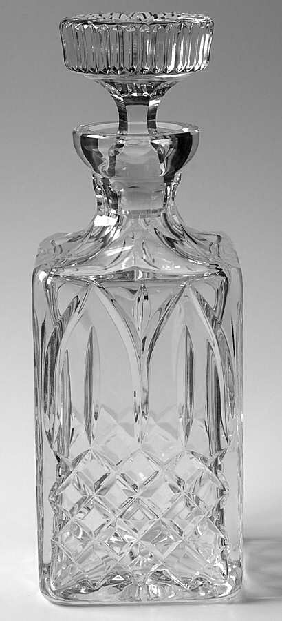 Chartres (Cut) Square Decanter with Stopper by Atlantis-1