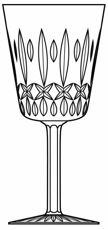 Isabel (Cut) Water Goblet by Atlantis-1
