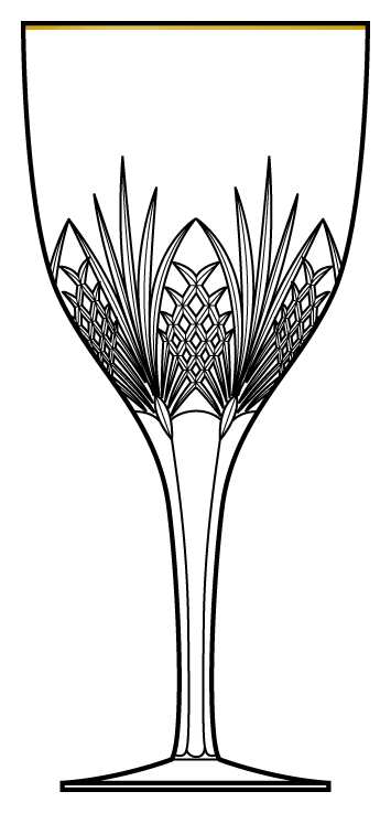Magellan Gold Water Goblet by Atlantis-1