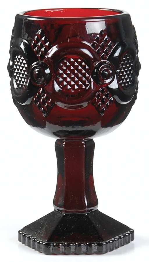 Cape Cod Ruby Wine Glass by Avon-1