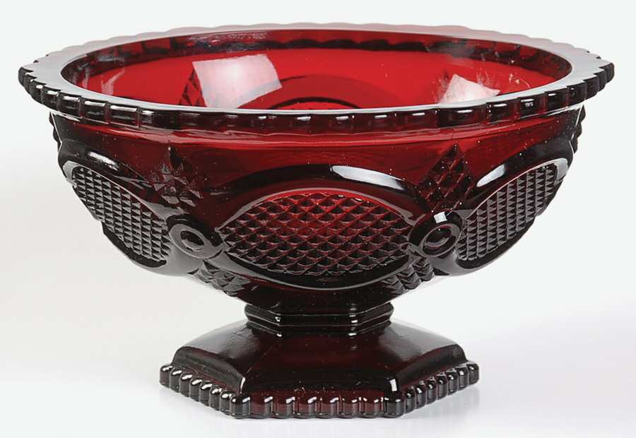 Cape Cod Ruby Open Candy Dish by Avon-1