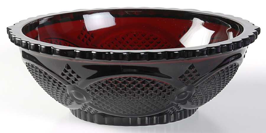 Cape Cod Ruby 8" Round Bowl by Avon-1