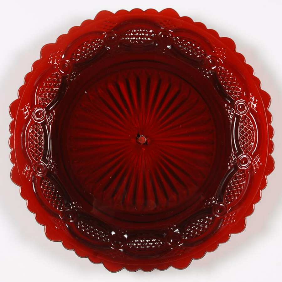 Cape Cod Ruby 2 Tier Serving Tray Top Plate Only by Avon-1