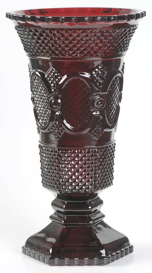 Cape Cod Ruby 8" Flower Vase by Avon-1