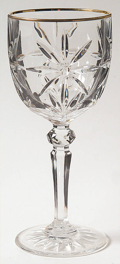 Golden Accent Wine Glass by Avon-1
