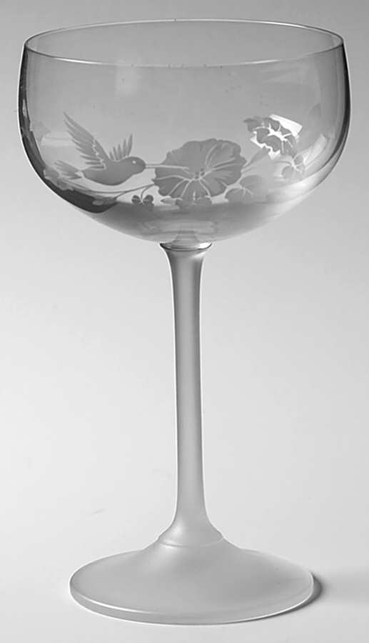Hummingbird Champagne/Tall Sherbet by Avon-1