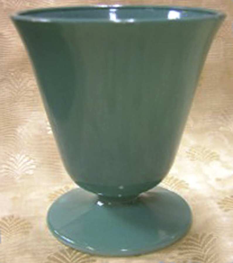 Ovide Aqua Footed Sundae Glass by Hazel-Atlas-1
