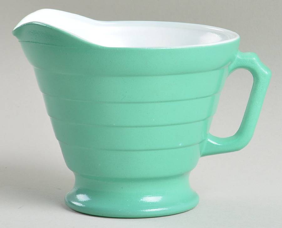 Moderntone Platonite Aqua Creamer by Hazel-Atlas-1