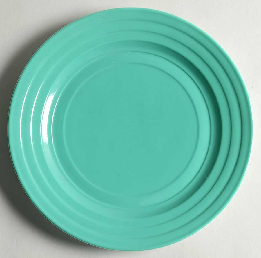 Moderntone Platonite Aqua Dinner Plate by Hazel-Atlas-1