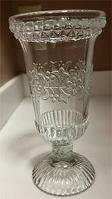 Wildflower Clear Celery Vase by Adams & Co-1