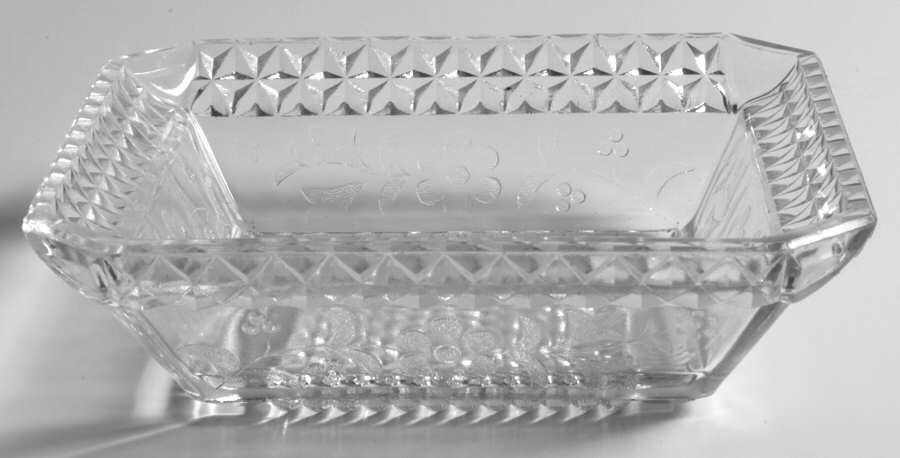 Wildflower Clear 7" Square Nappy by Adams & Co-1