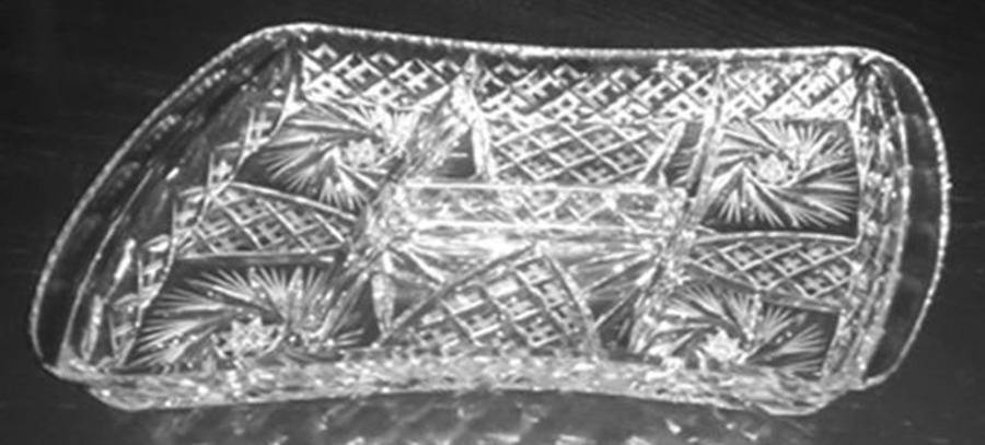 Pinwheel 13" Rectangular 4 Part Celery/Relish by American Cut-1