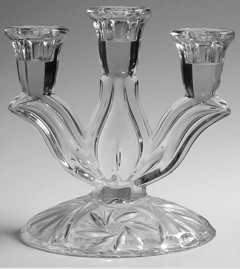Pinwheel 3 Light Candlestick by American Cut-1