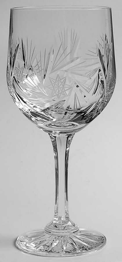 Pinwheel Water Goblet by American Cut-1