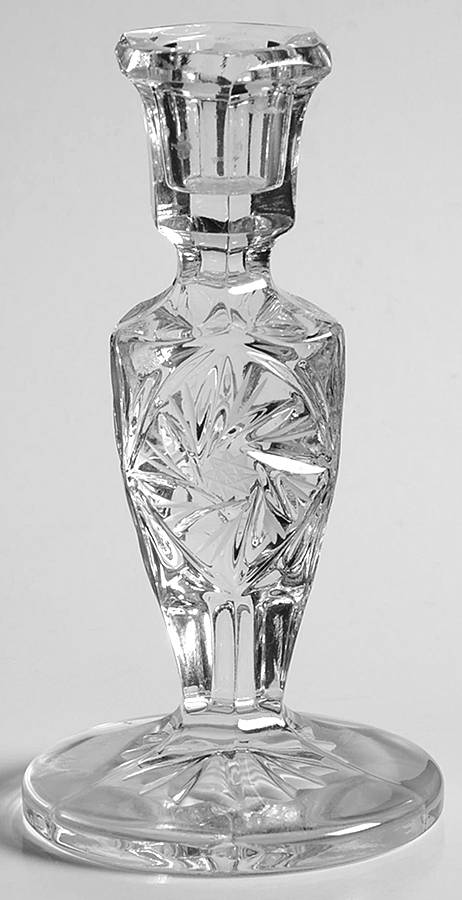 Pinwheel 5" Single Light Candlestick by American Cut-1