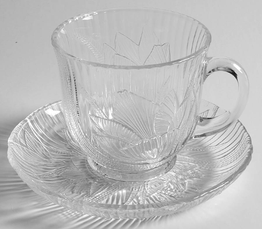 Canterbury Cup & Saucer Set by Arcoroc-1