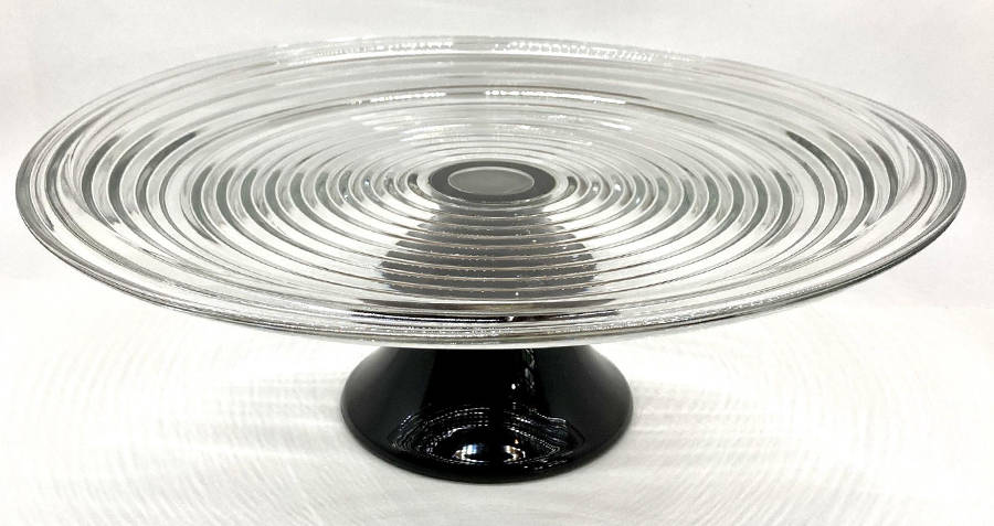 Park Avenue Clear Cake Plate No Dome by Anchor Hocking-1