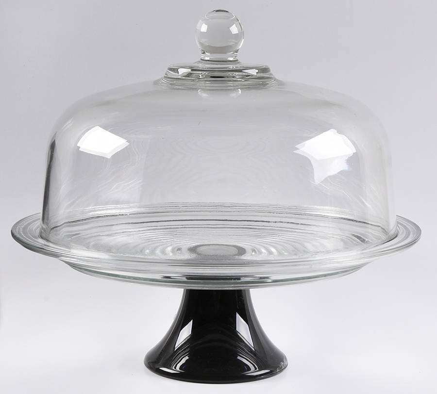 Park Avenue Clear Cake Plate with Glass Dome by Anchor Hocking-1