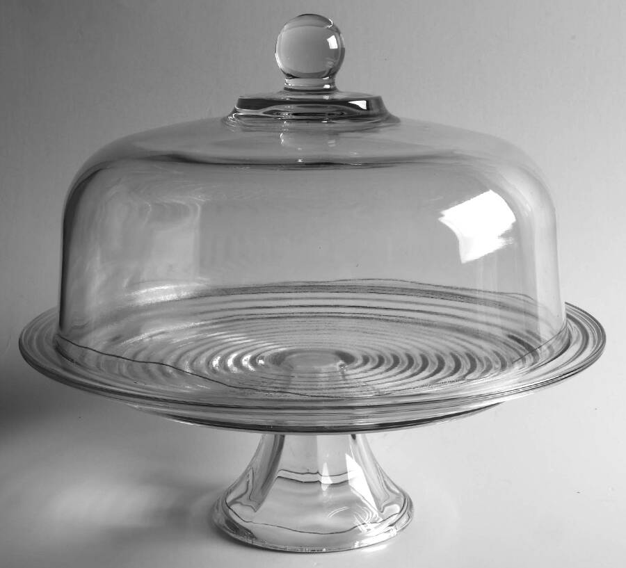 Park Avenue Clear 12" Pedestal Cake Stand & Dome (CAK121, CADO) by Anchor Hocking-1