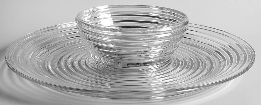 Park Avenue Clear Chip & Dip Set by Anchor Hocking-1