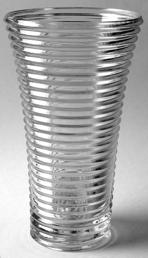 Park Avenue Clear 9" Flower Vase by Anchor Hocking-1