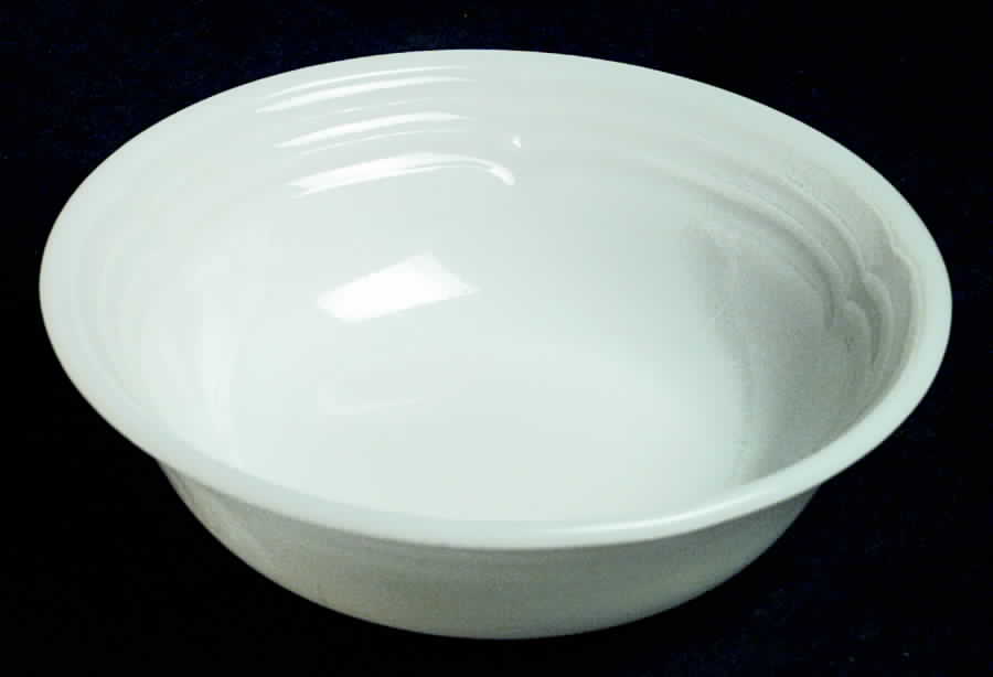 Three Band Ivory Small Fruit Dessert Bowl by Anchor Hocking-1