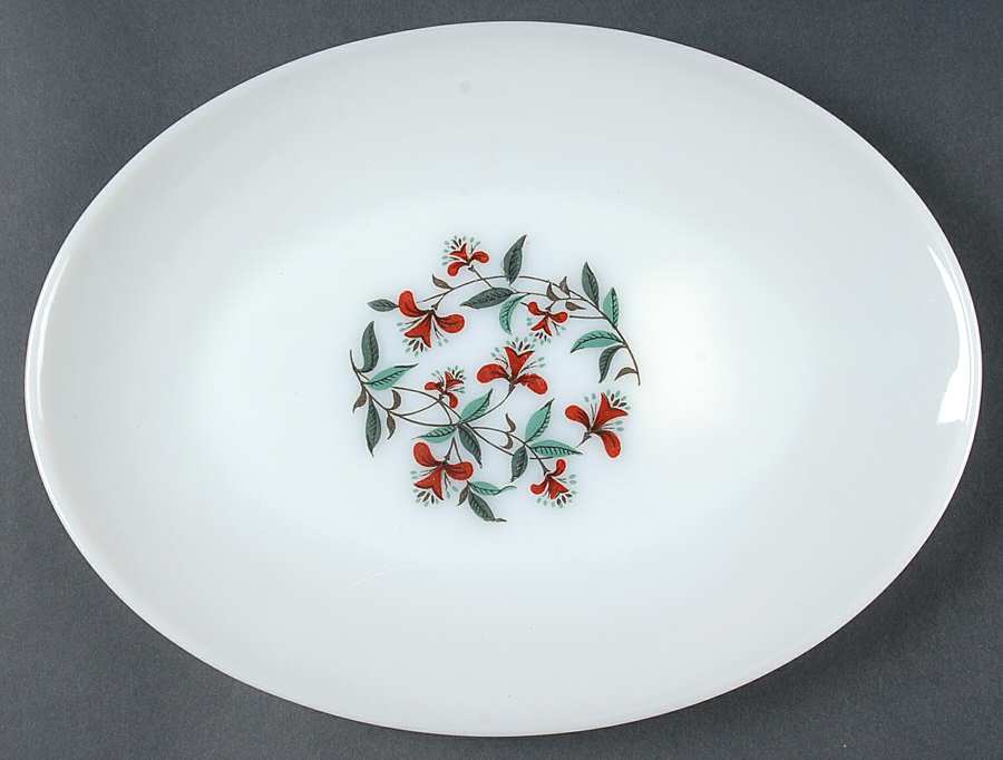 Honeysuckle Under 13" Platter by Anchor Hocking-1