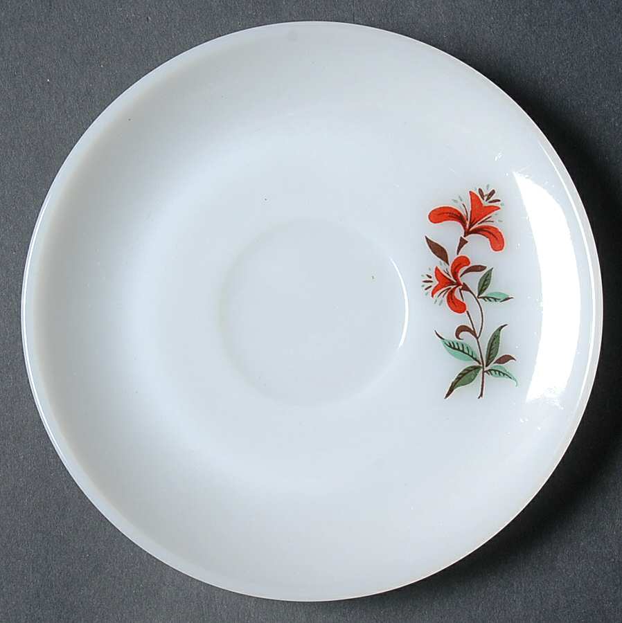 Honeysuckle Saucer Only by Anchor Hocking-1