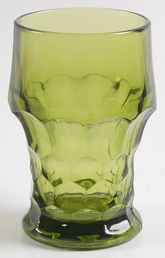 Georgian Green (Avocado) 9 Oz Flat Tumbler by Anchor Hocking-1