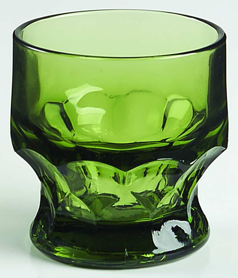 Georgian Green (Avocado) 5 Oz Flat Tumbler by Anchor Hocking-1