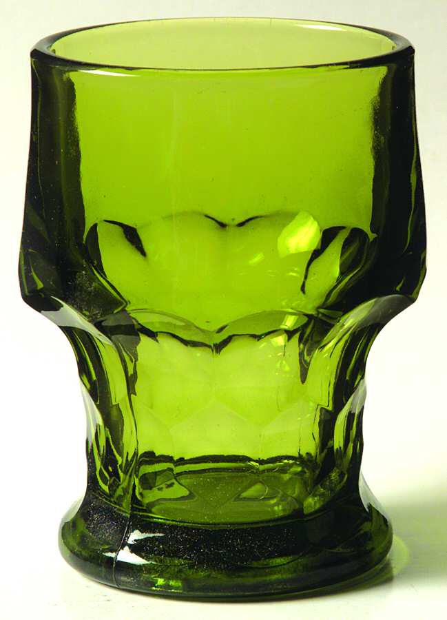Georgian Green (Avocado) 9 Oz Flat Tumbler by Anchor Hocking-1
