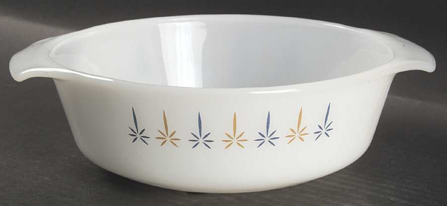 Candle Glow 1 Quart Round Casserole No Lid by Anchor Hocking-1