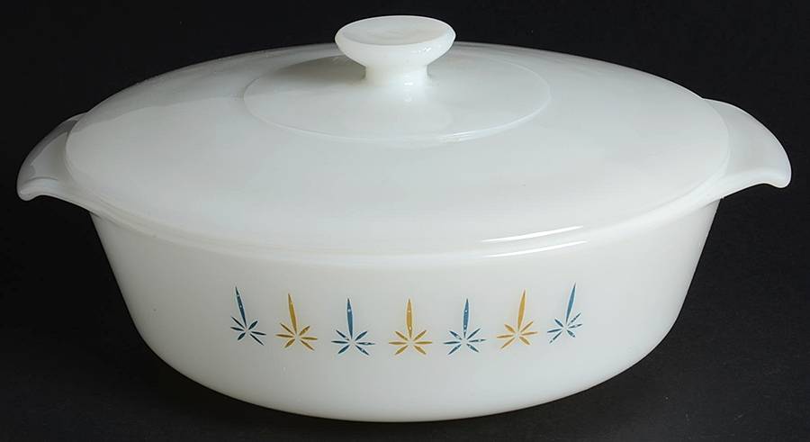 Candle Glow 1.5 Quart Round Covered Casserole by Anchor Hocking-1