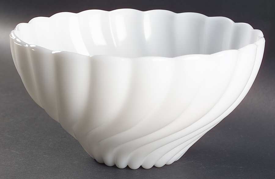 Alpine White (Milkglass) Punch Bowl by Hazel-Atlas-1