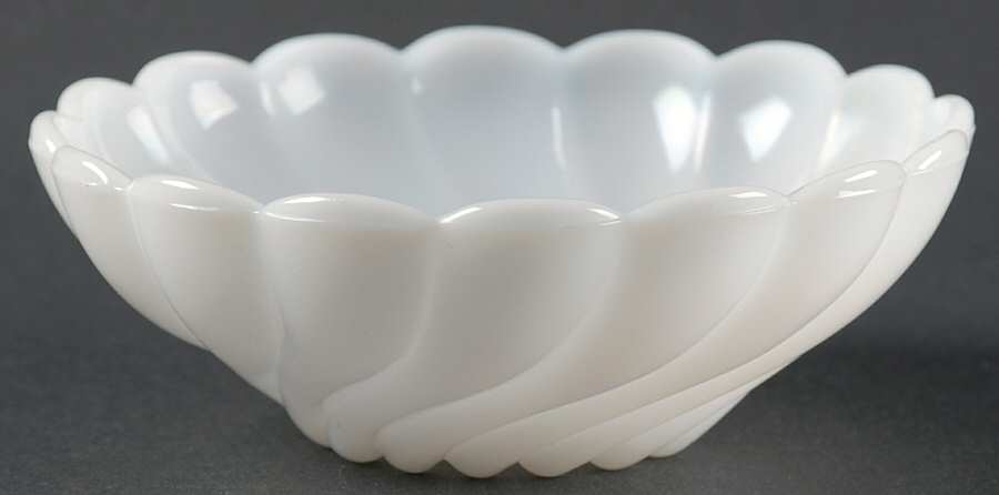 Alpine White (Milkglass) 4" Small Fruit/Dessert Bowl by Hazel-Atlas-1