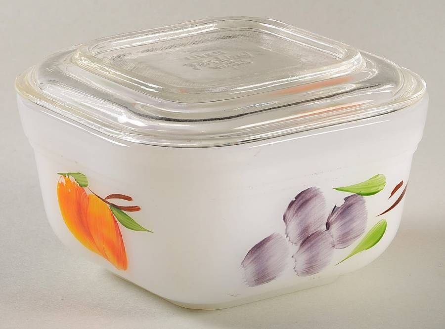 Fruit Small Refrigerator Jar & Lid by Anchor Hocking-1