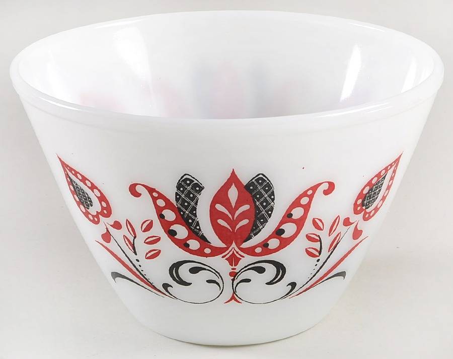 Modern Tulips 8" Splash Proof Mixing Bowl by Anchor Hocking-1