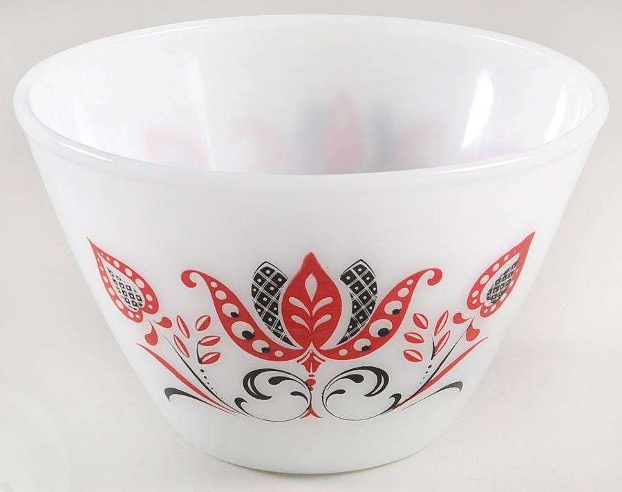 Modern Tulips 7" Splash Proof Mixing Bowl by Anchor Hocking-1