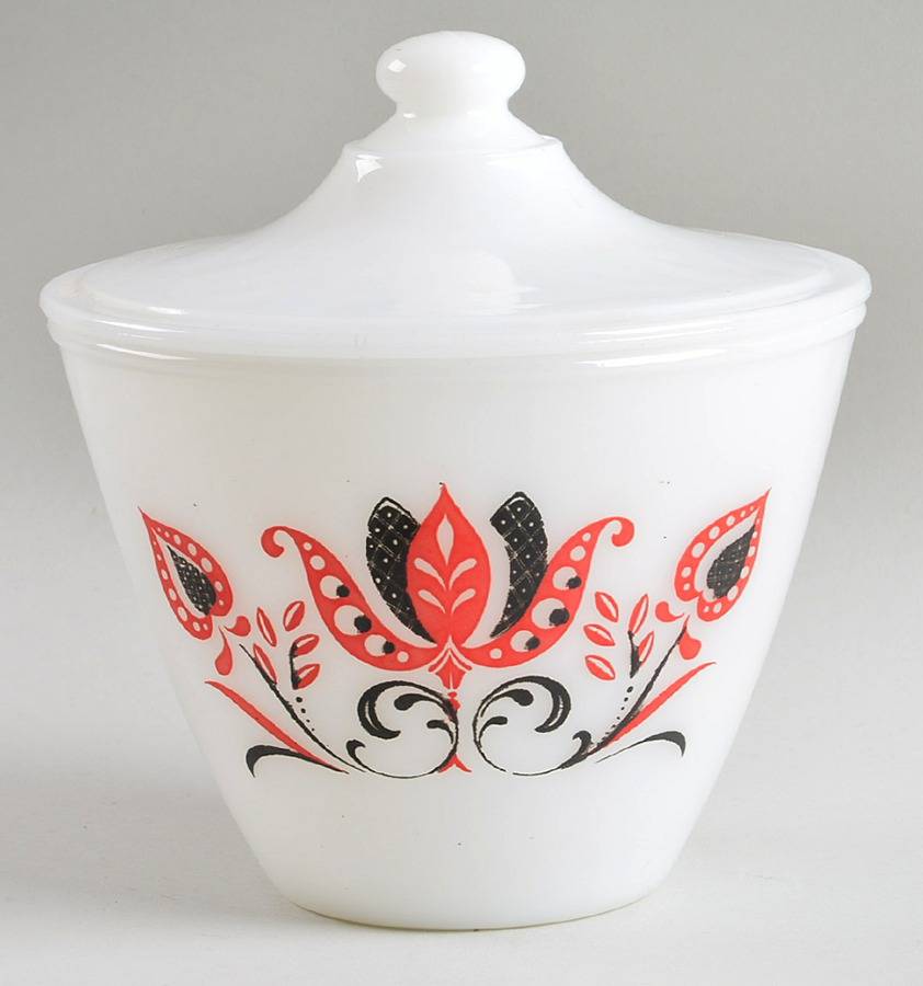 Modern Tulips Drip Jar & Lid by Anchor Hocking-1