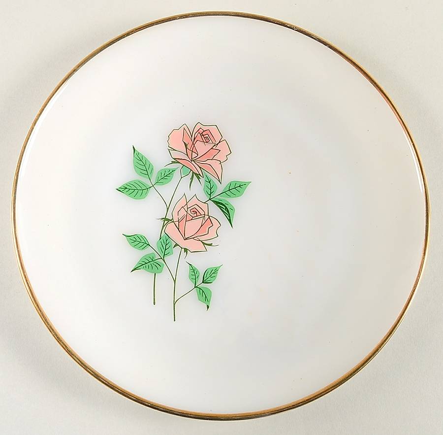 Anniversary Rose Dinner Plate by Anchor Hocking-1
