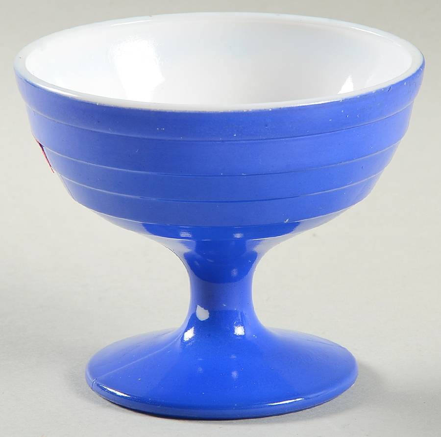 Moderntone Platonite Cobalt Champagne/Tall Sherbet by Hazel-Atlas-1