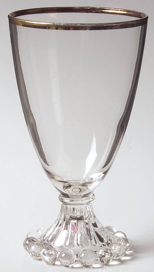 Berwick-Boopie-Gold Water Goblet by Anchor Hocking-1