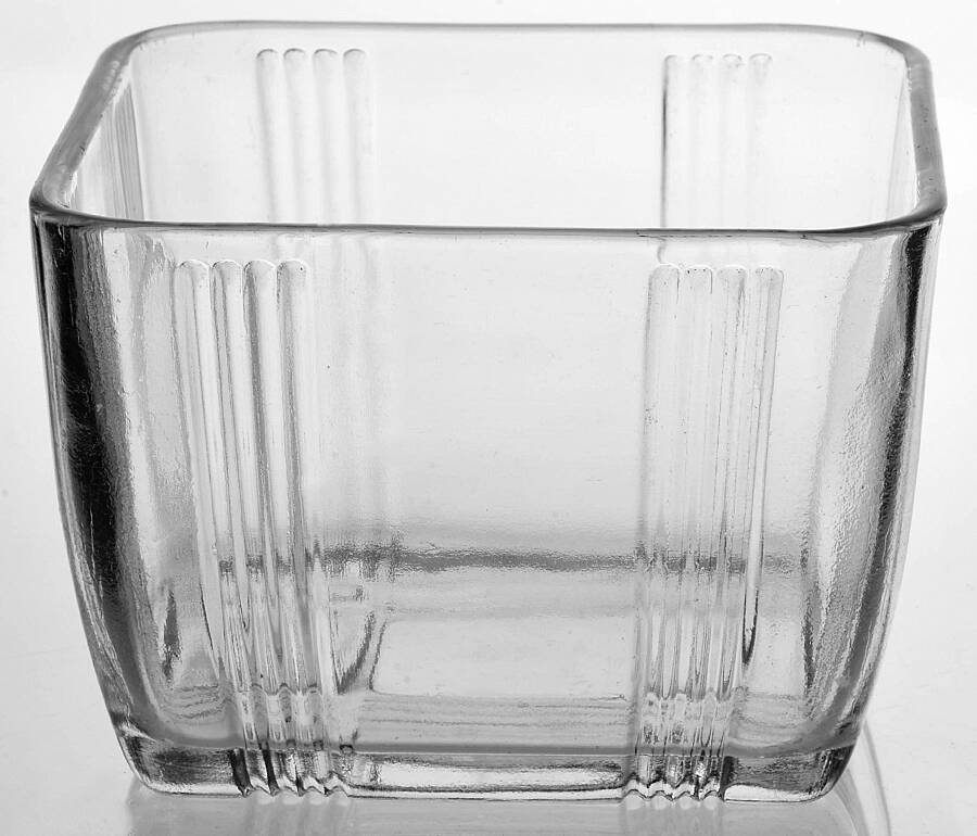 Crisscross Clear Small Square Refrigerator Dish No Lid by Hazel-Atlas-1
